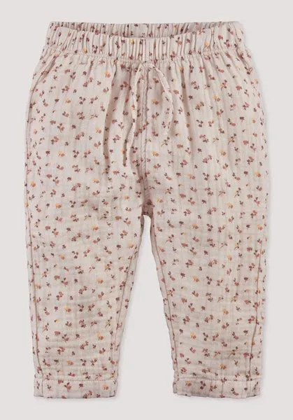 hessnatur hessnatur Musselin Hose Regular aus reiner Bio-Baumwolle, Sonnenapricot, – Produktbild 1 von 3