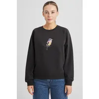 Dedicated DEDICATED Damen vegan Pullover Ystad Painted Bird In Grau – Produktbild 1 von 1