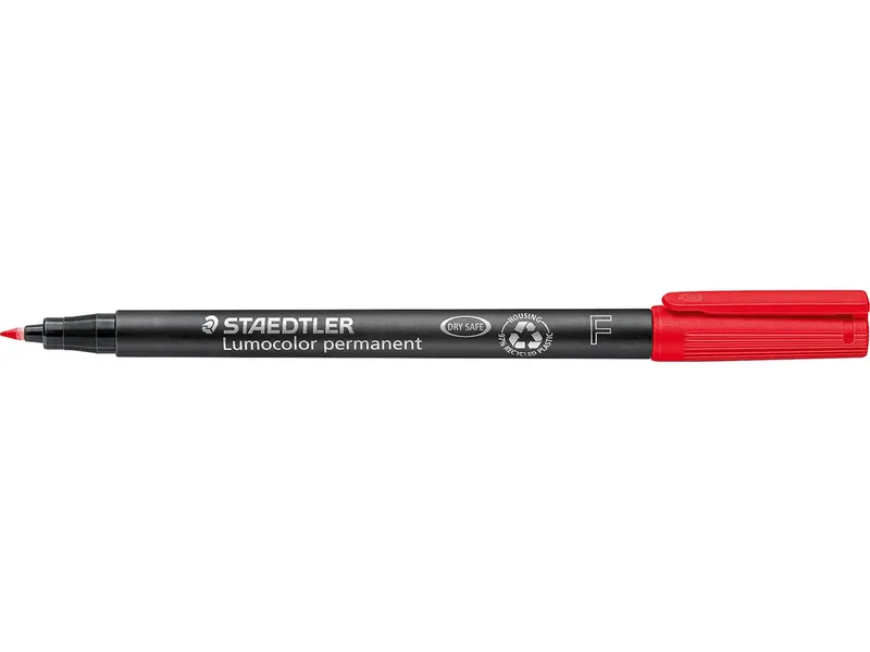 Staedtler STAEDTLER Universalstift 'Lumocolor 318' fein rot permanent – Produktbild 2 von 2