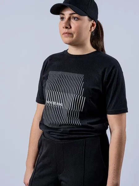 FANTASTIC REALITY STUDIOS Fantastic Reality Studios White Fog T-shirt – Bio-Baumwolle, Unisex, Schwarz, – Produktbild 4 von 4