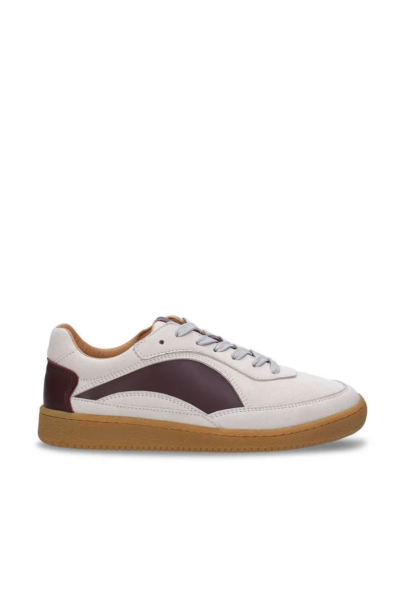 NAE NAE Herren vegan Sneaker Sidney Bordeaux Weiß, Weiß, – Produktbild 2 von 2