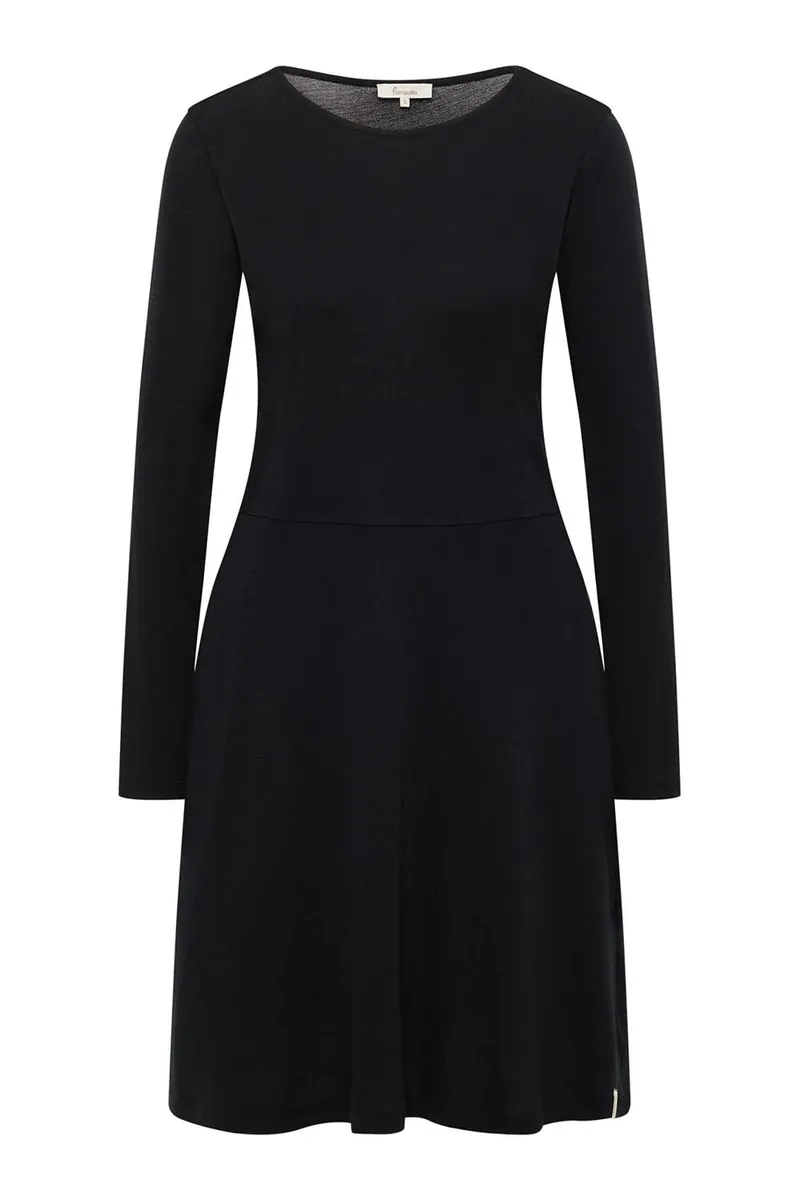 Tranquillo Jersey-Kleid Moonii aus Biobaumwolle - black / S – Produktbild 1 von 4