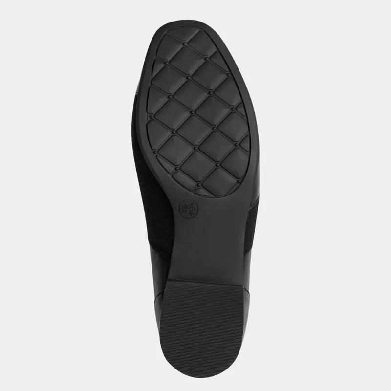 Jana Jana Slipper mit breitem Stretcheinsatz - schwarz von Goldner Fashion, Schwarz, – Produktbild 3 von 3