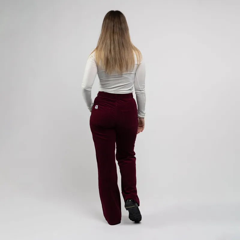 Côtelé Côtelé Damen vegan Flare-Hose In Pflaumenviolett, Violett, – Produktbild 1 von 2