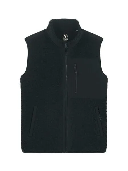 YTWOO YTWOO Baisc Unisex Sherpaweste aus 100% Recyceltem Polyester, Schwarz, – Produktbild 1 von 3