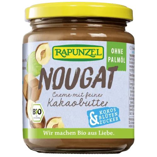 RAPUNZEL Nougat-Creme mit Kokosblütenzucker (250g) – Produktbild 1 von 2
