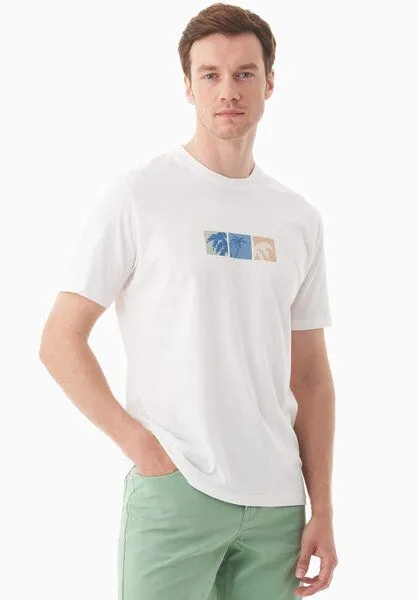 ORGANICATION ORGANICATION T-Shirt aus Bio-Baumwolle, Weiss(off white), – Produktbild 3 von 4