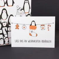 Bow & Hummingbird Bow & Hummingbird Postkarte "Lass uns abhängen" – Produktbild 1 von 1