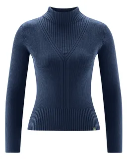 HempAge Hempage Damen vegan Pullover In Marineblau – Produktbild 1 von 1