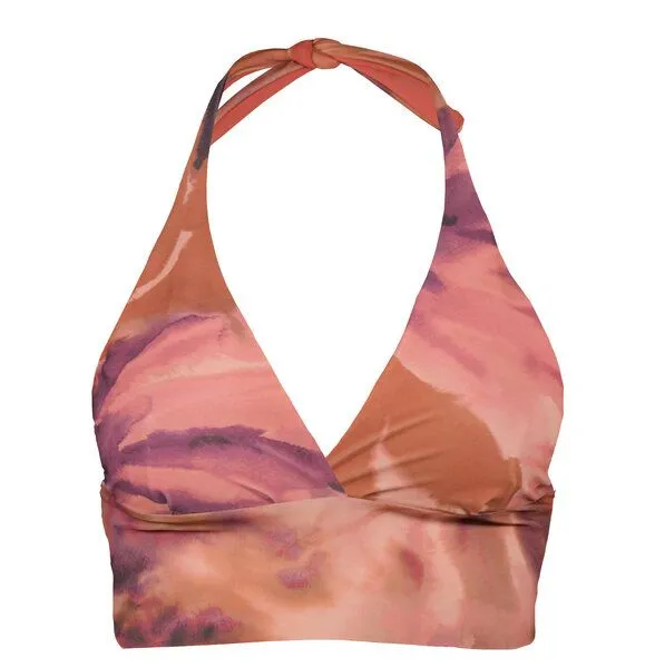 Frija Omina Frija Omina Recycling Bikinitop Fjordella Muster, Palm rost (orange), – Produktbild 1 von 1