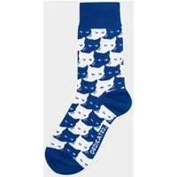 Dedicated DEDICATED Unisex Socken mit Katzen Motiv Pepita Cats - Sodalite Blue – Produktbild 1 von 1