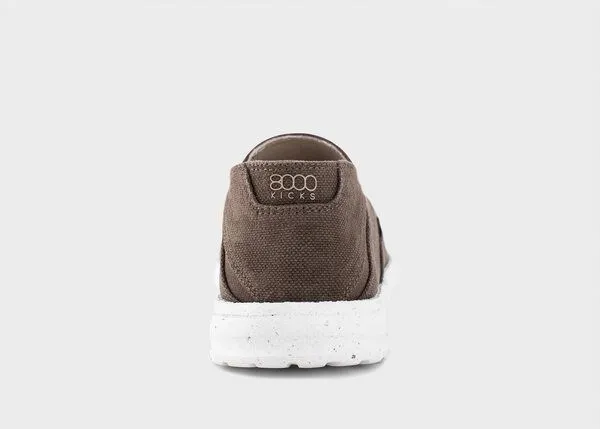 8000Kicks 8000Kicks SunSlide Hanf-Slipper in Dunkelbraun – Produktbild 4 von 4