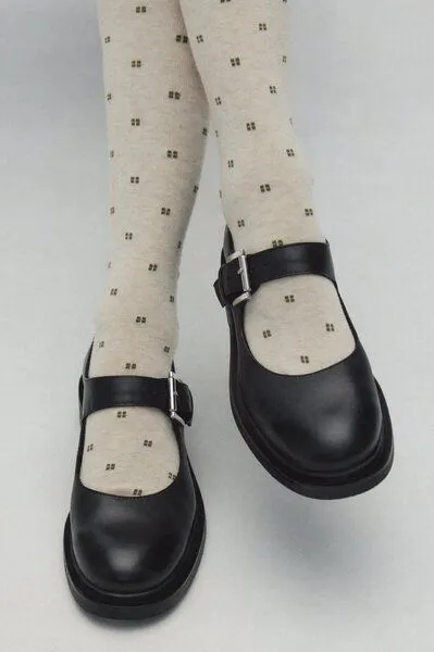 Rita Row Rita Row Lange Socken TEMPO mit Jacquardmuster, Beige, – Produktbild 2 von 5