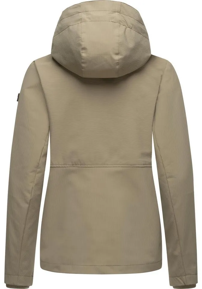 ragwear ragwear Outdoorjacke Sunniva B Übergangsjacke wasserdicht mit feiner Rillenstruktur, Grün, – Produktbild 4 von 5