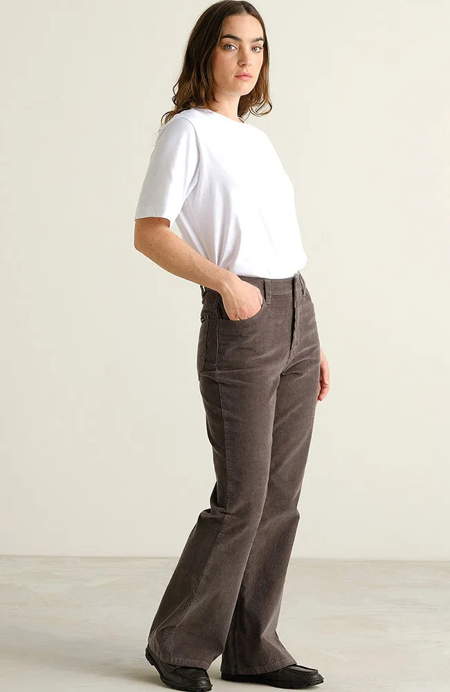 Dedicated DEDICATED Damen vegan Hose Ryda Cord Rock Grau, Grau, – Produktbild 1 von 2