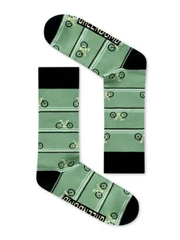 GreenBomb GREENBOMB Bike Triple Stripes Socks - Lässige Socken aus Bio-Baumwoll Mix / hochwertiger Print / Fair & Vegan – Produktbild 1 von 1