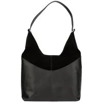El Puente El Puente Schultertasche "Hobo" | Fair Trade & Handmade aus Indien, Schwarz, – Produktbild 1 von 1