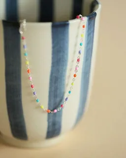 pikfine pikfine Buntes Perlenarmband "Lumi" / silber oder vergoldet – Produktbild 1 von 1