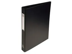 Exacompta 10 Exacompta Ringbücher aus kaschiertem Karton, DIN A4, 4 Ringe, RB 40 mm, schwarz – Produktbild 1 von 1