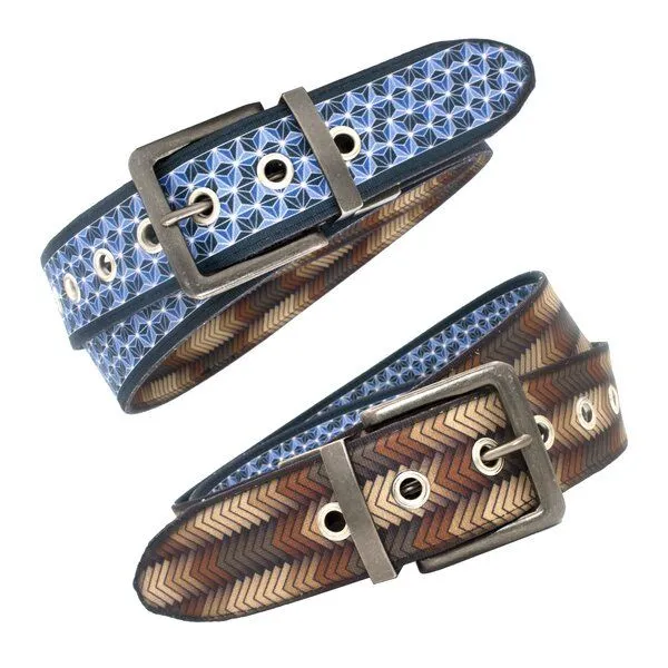 Seegarn Seegarn - Gürtel / Wendegürtel SeeMann 4cm, Patina silber, – Produktbild 1 von 4