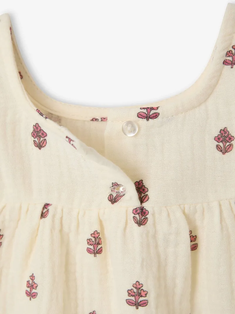 Vertbaudet Baby Bluse mit, Wollweiß, – Produktbild 4 von 4