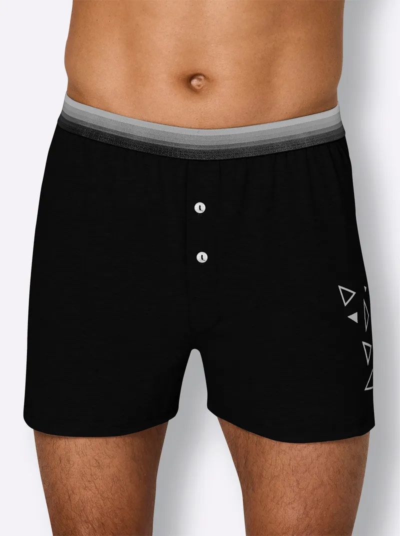 wäschepur men Boxershorts schwarz, Schwarz, – Produktbild 2 von 3
