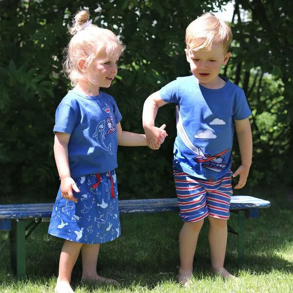 Enfant Terrible Enfant Terrible Shorts Möwen blau-weiss – Produktbild 3 von 3