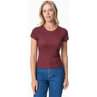 ORGANICATION ORGANICATION TILLDA | Rib T-Shirt aus TENCEL Modal und Bio-Baumwolle, Bordeaux, – Produktbild 1 von 1