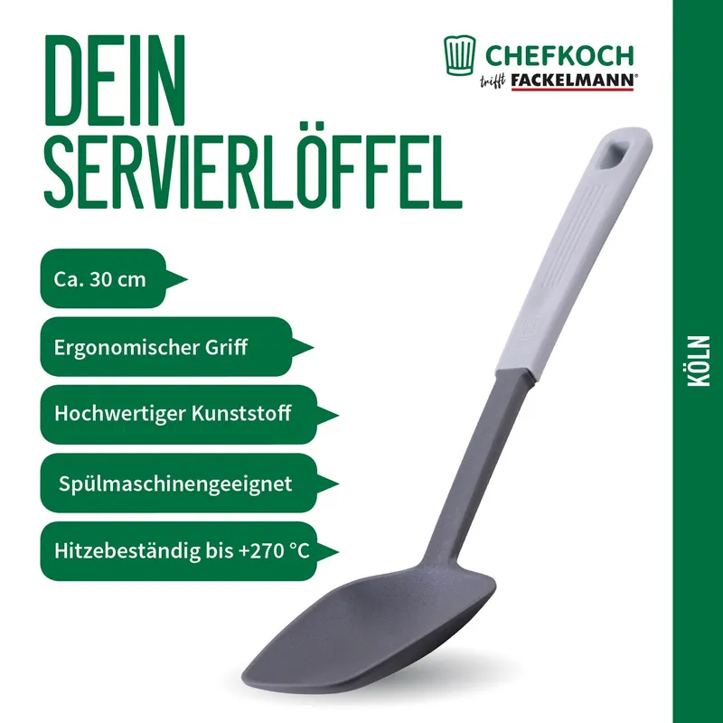 Chefkoch trifft Fackelmann Chefkoch trifft Fackelmann Servierlöffel Köln, 30cm – Produktbild 3 von 3