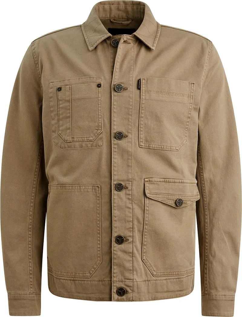 PME Legend PME Legend Denim Worker Jacket Kaki - Größe XL, Grün, – Produktbild 2 von 5