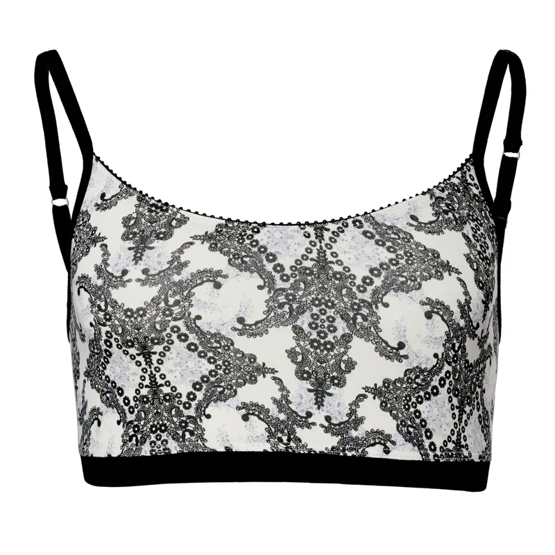 Living Crafts LIVING CRAFTS - Damen Bustier - Gemustert (50% Bio-Baumwolle; 45% Micro Modal; 5% Elasthan), Nachhaltige Mode, Bio Bekleidung, Gemustert, – Produktbild 1 von 2