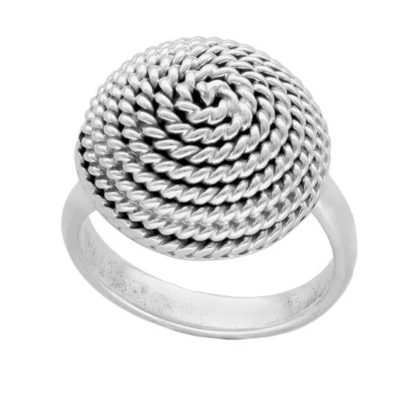 pakilia pakilia Silber Ring Kordel Fair-Trade und handmade – Produktbild 3 von 4