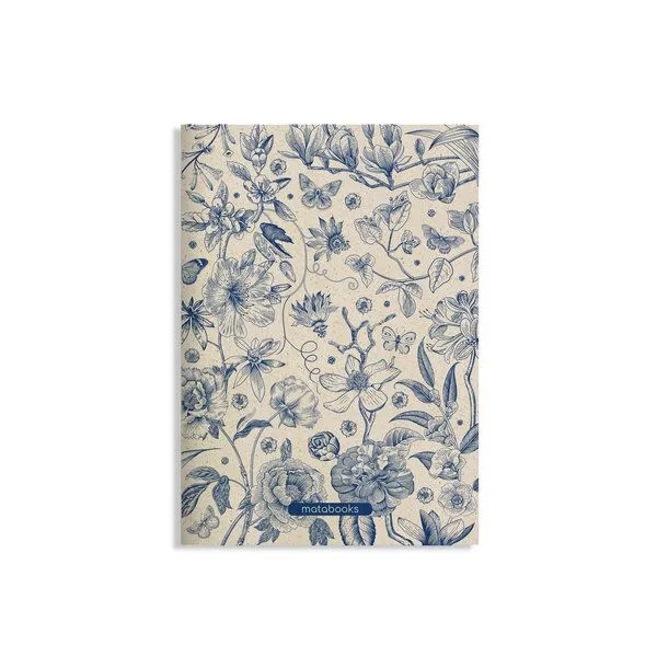 matabooks® matabooks® Notizheft A5 blanko aus Graspapier – Tara, Vintage blue, – Produktbild 1 von 3
