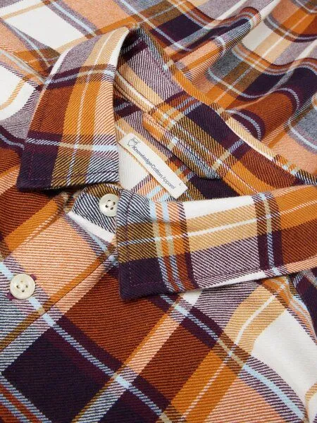 KnowledgeCotton Apparel KnowledgeCotton Apparel Kariertes Hemd CHECKERED SHIRT Flanell aus Bio-Baumwolle, Rot (red check), – Produktbild 3 von 3