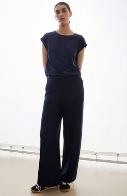 ARMEDANGELS ARMEDANGELS Damen vegan Hose Himaari Tinted Navy – Produktbild 1 von 1