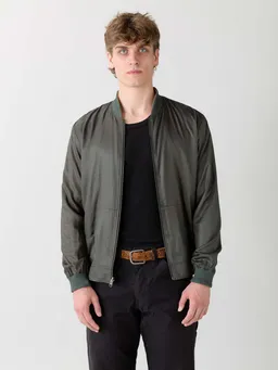 Yahmo Yahmo Herren vegan Jacke Bomber Reversible Laslo Nouveau/Pine – Produktbild 1 von 1