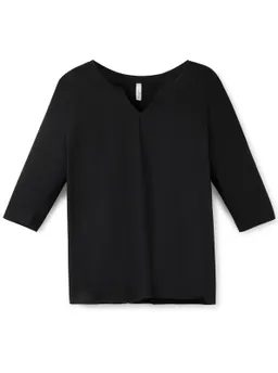 sheego 3/4-Arm-Shirt schwarz – Produktbild 1 von 1