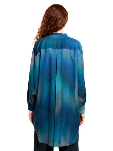 Dedicated DEDICATED Shirt Ljunga Abstract Light Multi Color, Abstract light (grün/ blau), – Produktbild 3 von 3