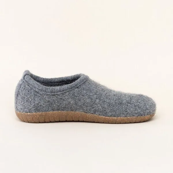 Gottstein Gottstein Filz-Hausschuh Alpine Midcut - Damen & Herren Pantoffel aus 100% Schurwolle mit Komfort-Einlagesohle, Grau, – Produktbild 3 von 4