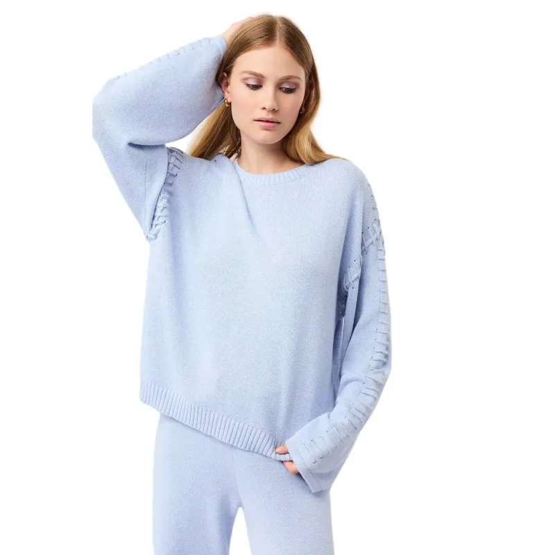 mandala Pull ample gestrickt Damen Mandala, Bleu, – Produktbild 1 von 1