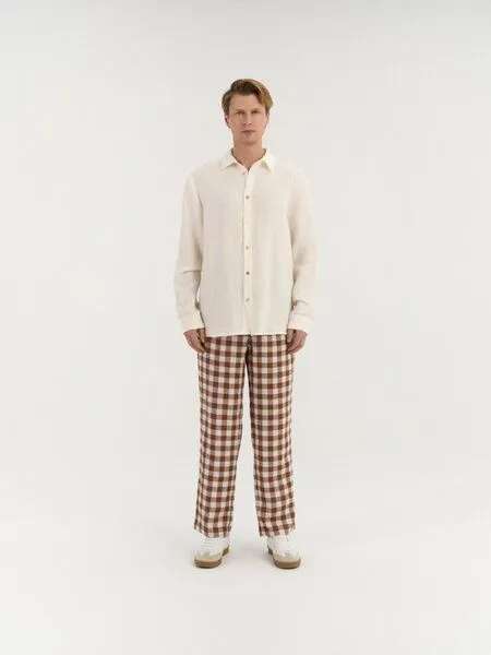 AmourLinen AmourLinen Klassisches Leinenhemd HECTOR, Weiß, – Produktbild 1 von 2