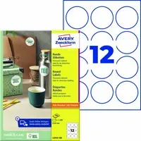 Avery Zweckform 1.200 Zweckform Etiketten rund 60 mm, A4 – Produktbild 2 von 2
