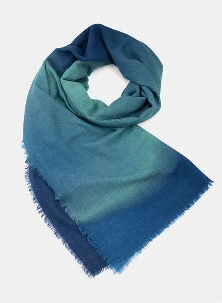 Djian Djian LIGHTS –Schal aus Merino-Wolle, mulesing-frei, Blau, – Produktbild 2 von 3
