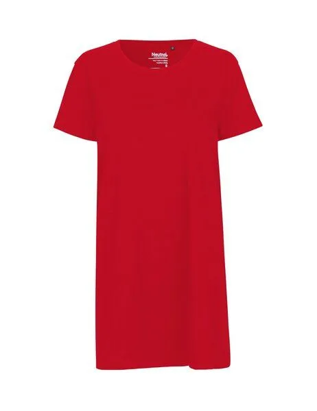 Neutral Neutral® Damen T-Shirt von Neutral Bio Baumwolle Lang Lounge Shirt, Red, – Produktbild 2 von 4