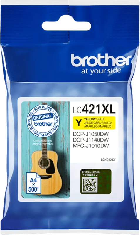 Brother Brother Tintenpatrone LC-421XLY, Gelb, – Produktbild 2 von 5