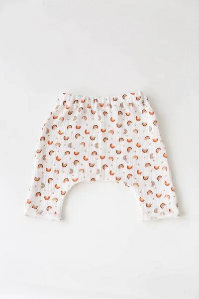 NoniKids Berlin Baby Baggy Hose *Regenbogen* Bio Musselin | NoniKids Berlin – Produktbild 2 von 3