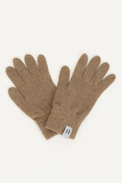 Rifò - Circular Fashion Made in Italy Rifò - Circular Fashion Made in Italy Neue Recycelte Kaschmir-Handschuhe – Pier Paolo, Beige sughero, – Produktbild 1 von 2