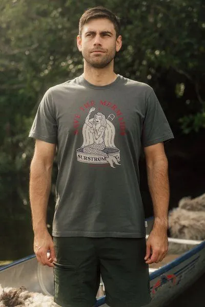 LAKOR LAKOR T-Shirt aus Bio-Baumwolle - Save The Mermaids, Urban chic (grau), – Produktbild 3 von 4