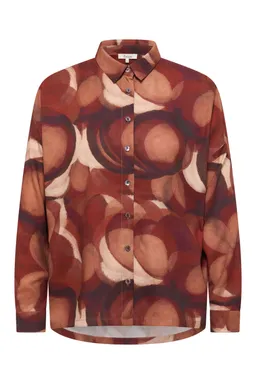 Tranquillo Bluse Jolandaa aus EcoVero™-Twill - earth circles / 40 – Produktbild 1 von 1