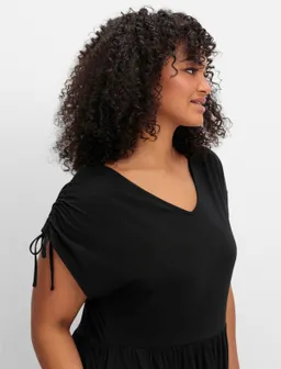sheego Jerseykleid schwarz – Produktbild 1 von 1